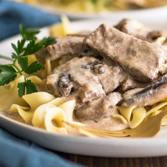 Easy Beef Stroganoff