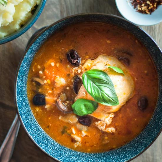 Pressure Cooker Chicken Cacciatore