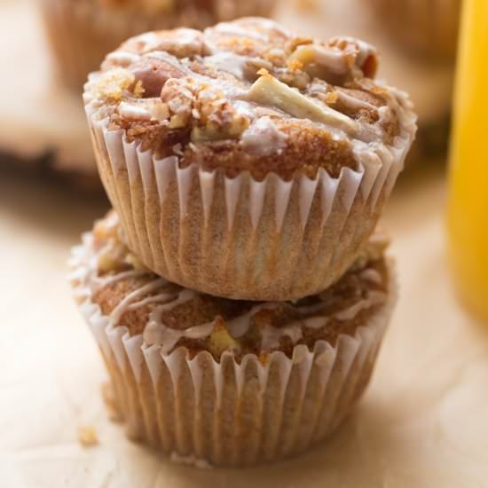 GF Apple Cinnamon Walnut Muffins
