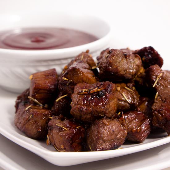 Honey Balsamic Steak Bites