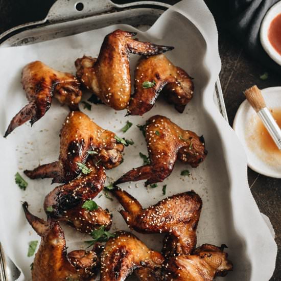 Honey Soy Oven Baked Chicken Wings