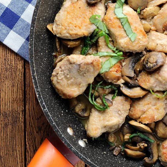 Easy Pork Tenderloin Marsala