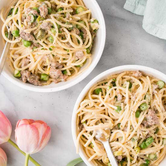One Pot Spring Pasta