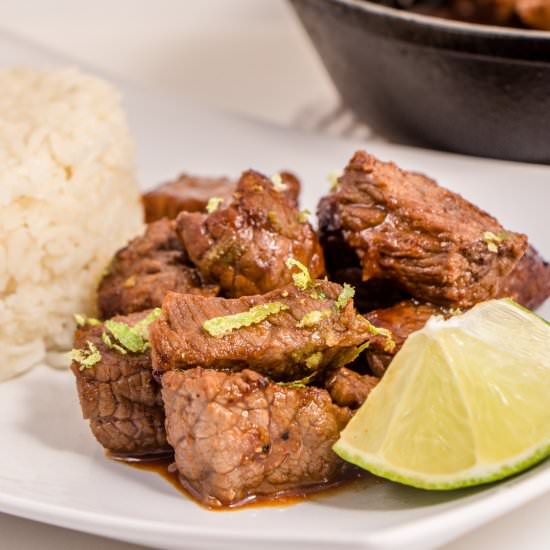Honey Lime Steak Bites