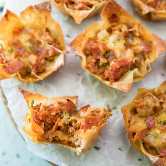 Pepperoni Pizza Party Cups
