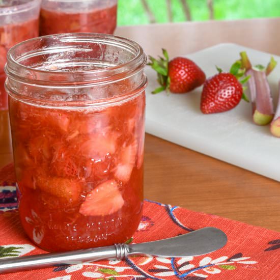Strawberry Rhubarb Freezer Jam