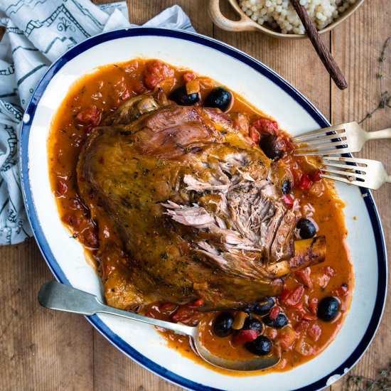 One-pot lamb shoulder