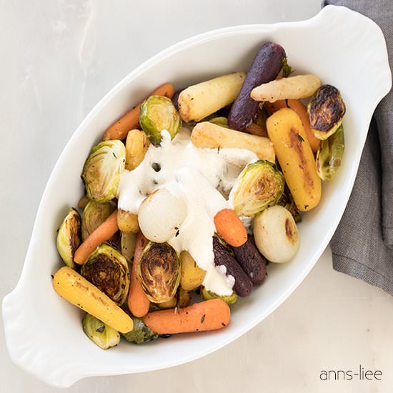 Easy Roasted Brussels Sprouts and Carrots