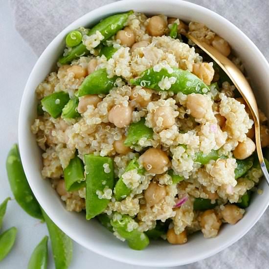 Sugar Snap Pea Quinoa Salad