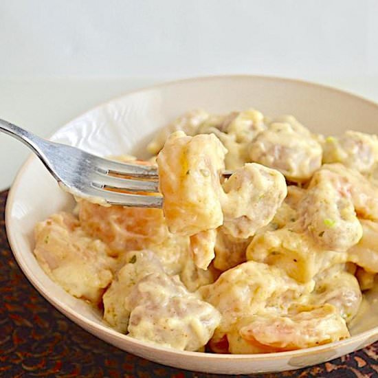 Parmesan Cream Shrimp Pasta