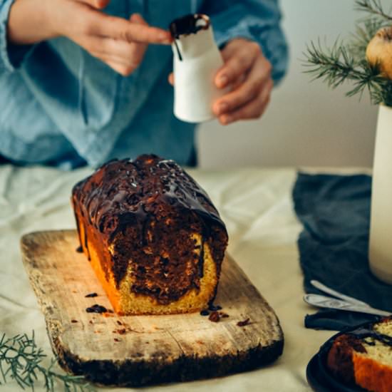 Marbled Chocolate Banana Bread