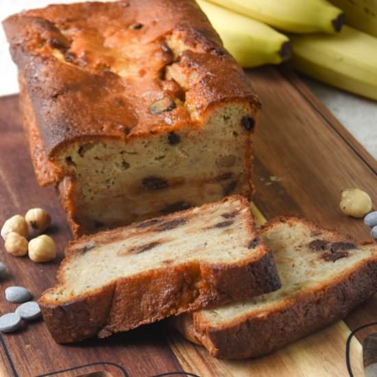Yogurt and banana cake