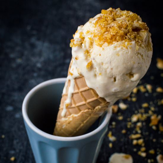 Hazelnut Praline Ice Cream