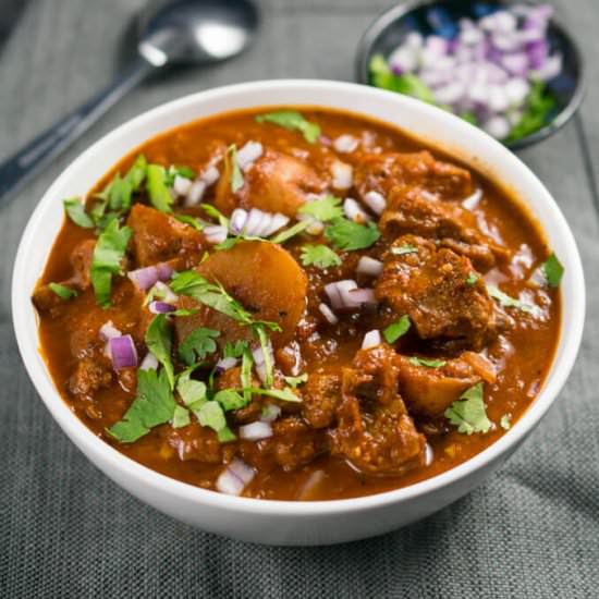 Chile Colorado Seitan Stew