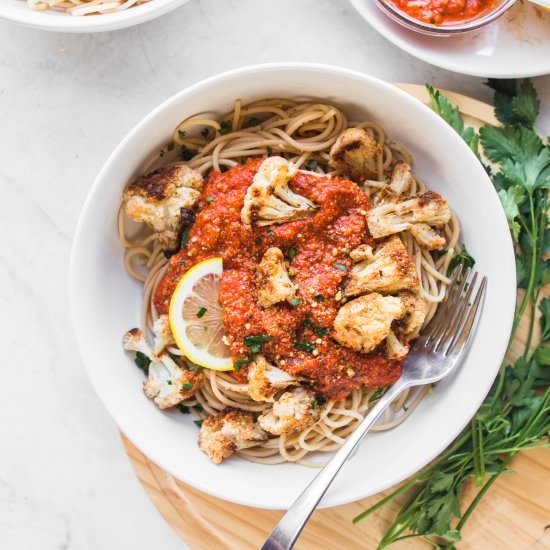 Pasta with Romesco Sauce