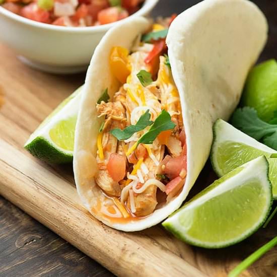 CROCKPOT CHICKEN FAJITAS