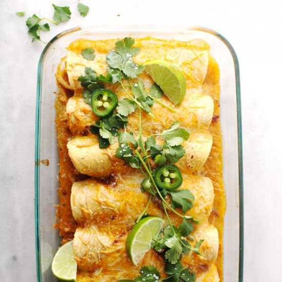 Lighter Chicken Enchiladas