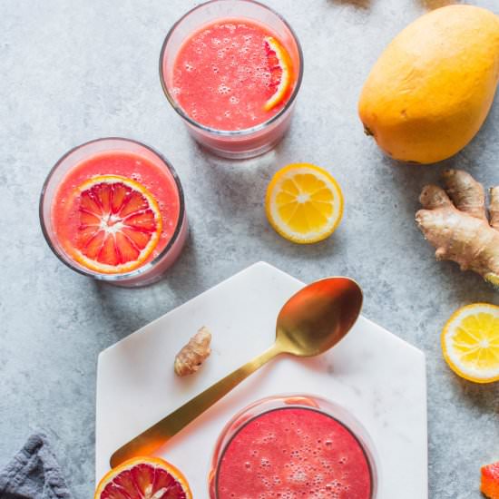 blood orange mango ginger smoothie