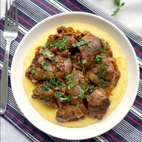 Chicken Liver and Onions