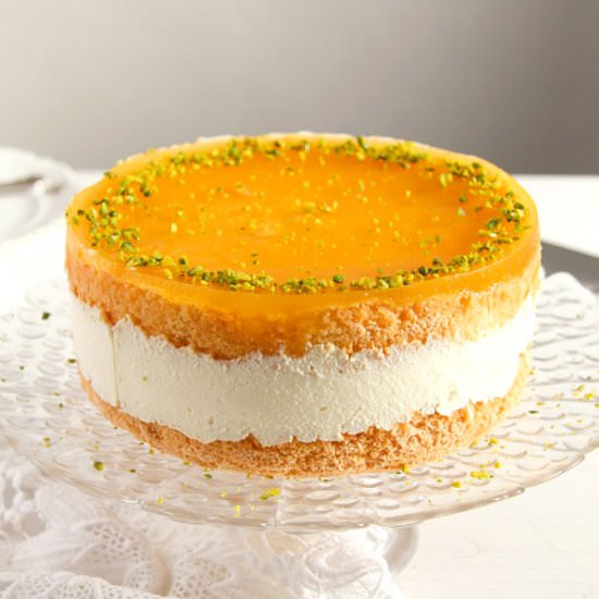Cheesecake with Passion Fruit Juice