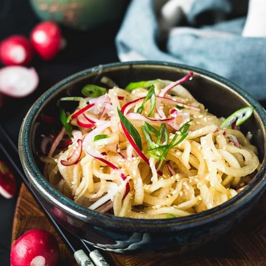 Spiralized Radish Salad