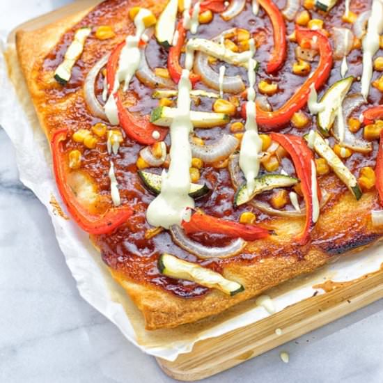 Vegetarian BBQ PIzza