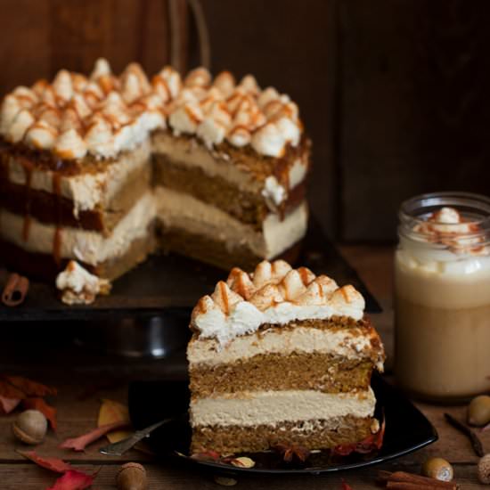 Pumpkin Spice Latte Layer Cake