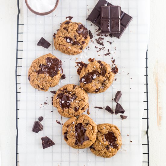 Coconut Flour Chocolate Chip Cookie