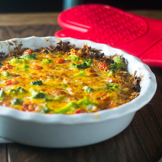 Broccoli Potato Cheese Crust Fritta