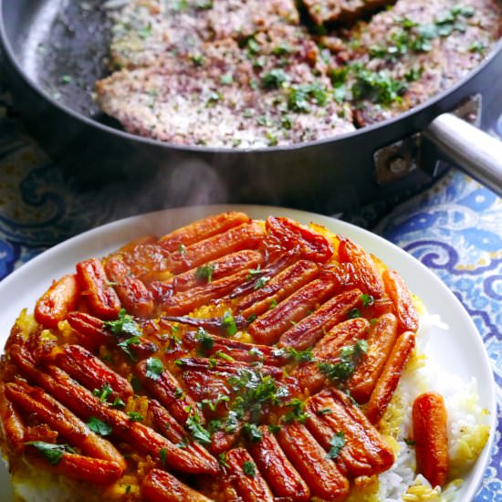 Persian style carrot rice