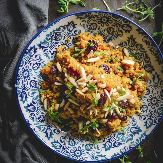 cauli couscous with apricots