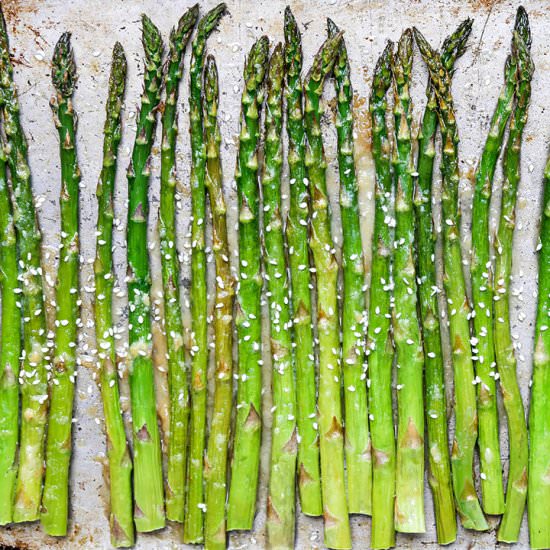 Roasted Asparagus with Miso Butter
