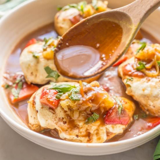 Strawberry balsamic chicken