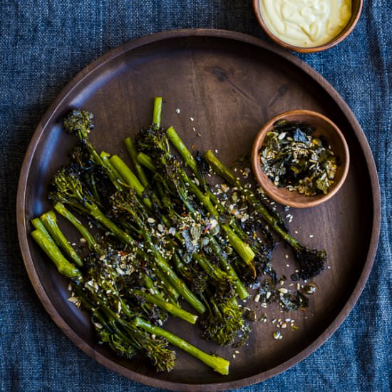 Roasted Broccoli with Nori Salt