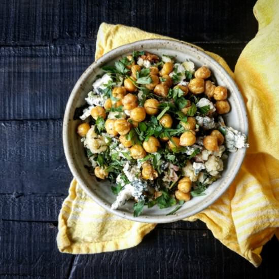 Potatoes, Kale, Roquefort, Chickpea