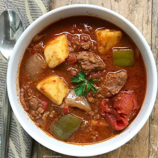 Slow Cooker Chunky Beef Chili