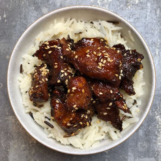 Nate’s Garlic Honey Glazed Pork