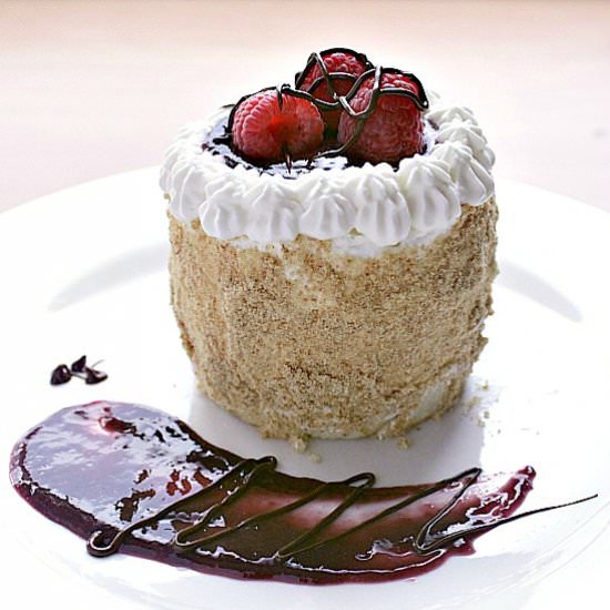Raspberry Cheesecake Cake for Two
