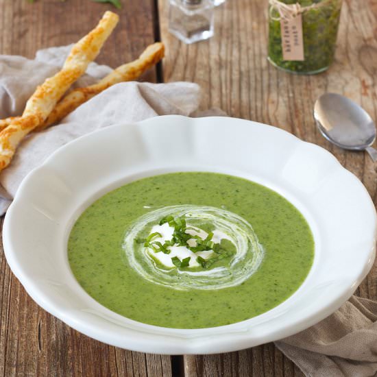 Cream of wild garlic soup