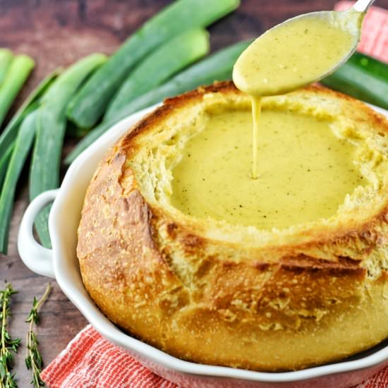 Zucchini & Sweet Potato Soup