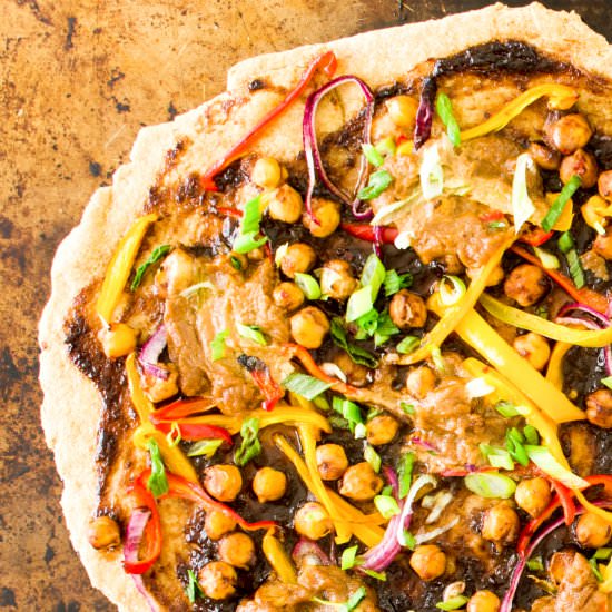 Thai Chickpea Pizza