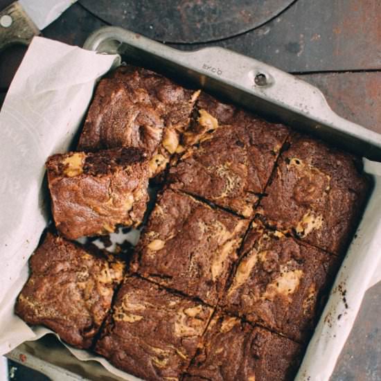 peanut butter swirl brownies
