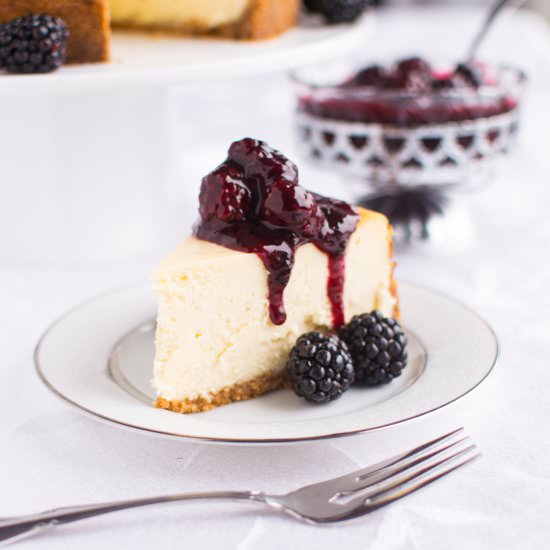 New York Cheesecake with Blackberry