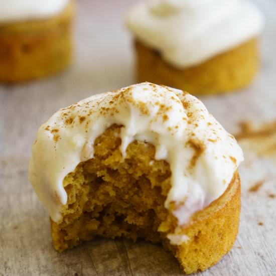 Carrot Muffins with Creamy Frosting