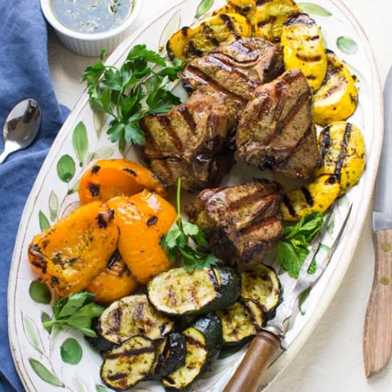 Mint Chimichurri Lamb Chops