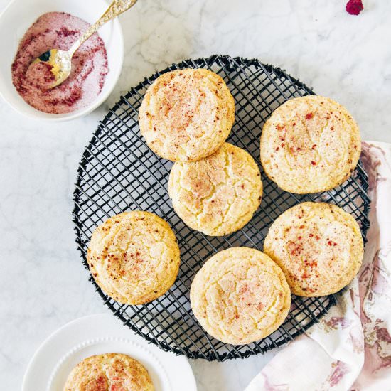 raspberry lemon snickerdoodles