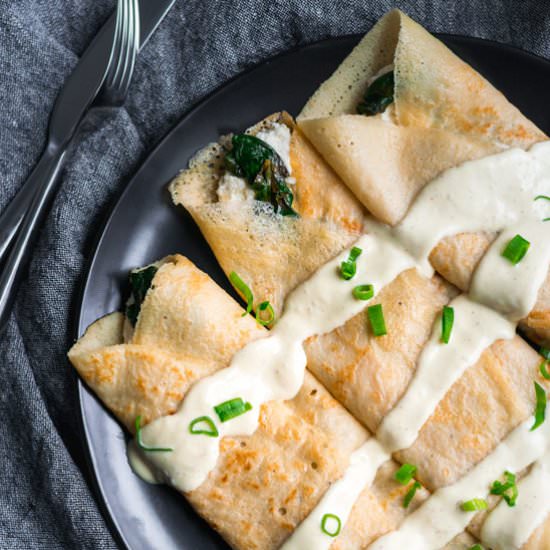 Savory Vegan Crepes