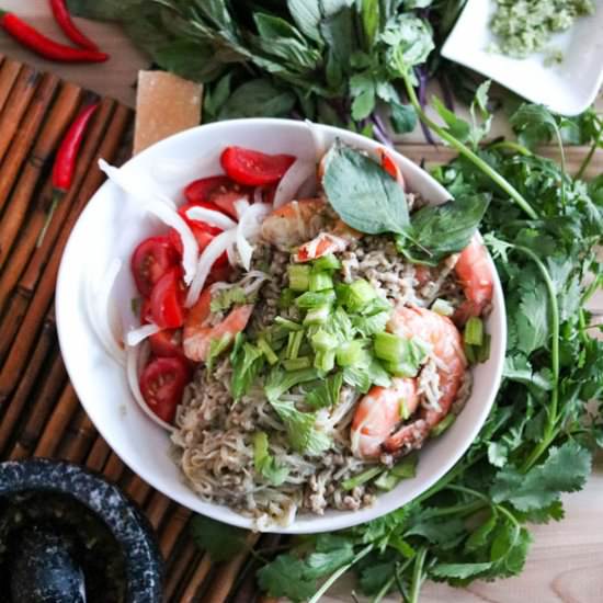 Thai Noodle Shrimp Spicy Salad