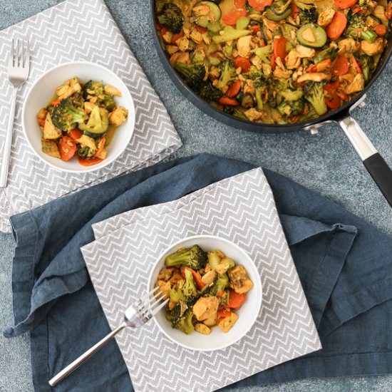 indi-thai fish curry