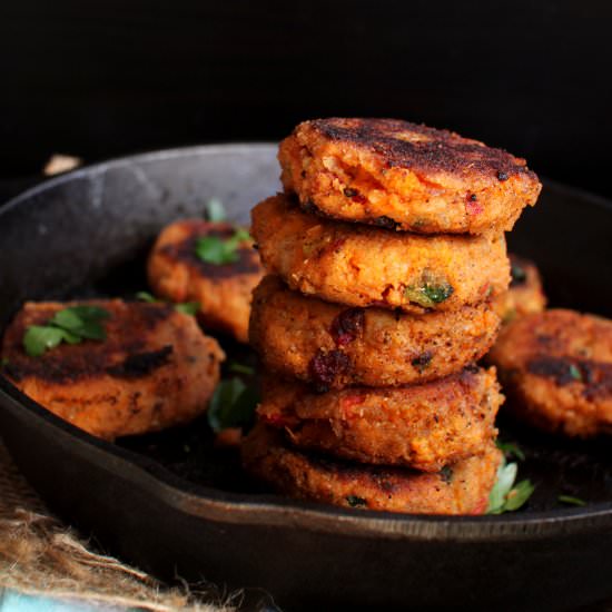 Sweet Potato &Smoked Salmon Patties